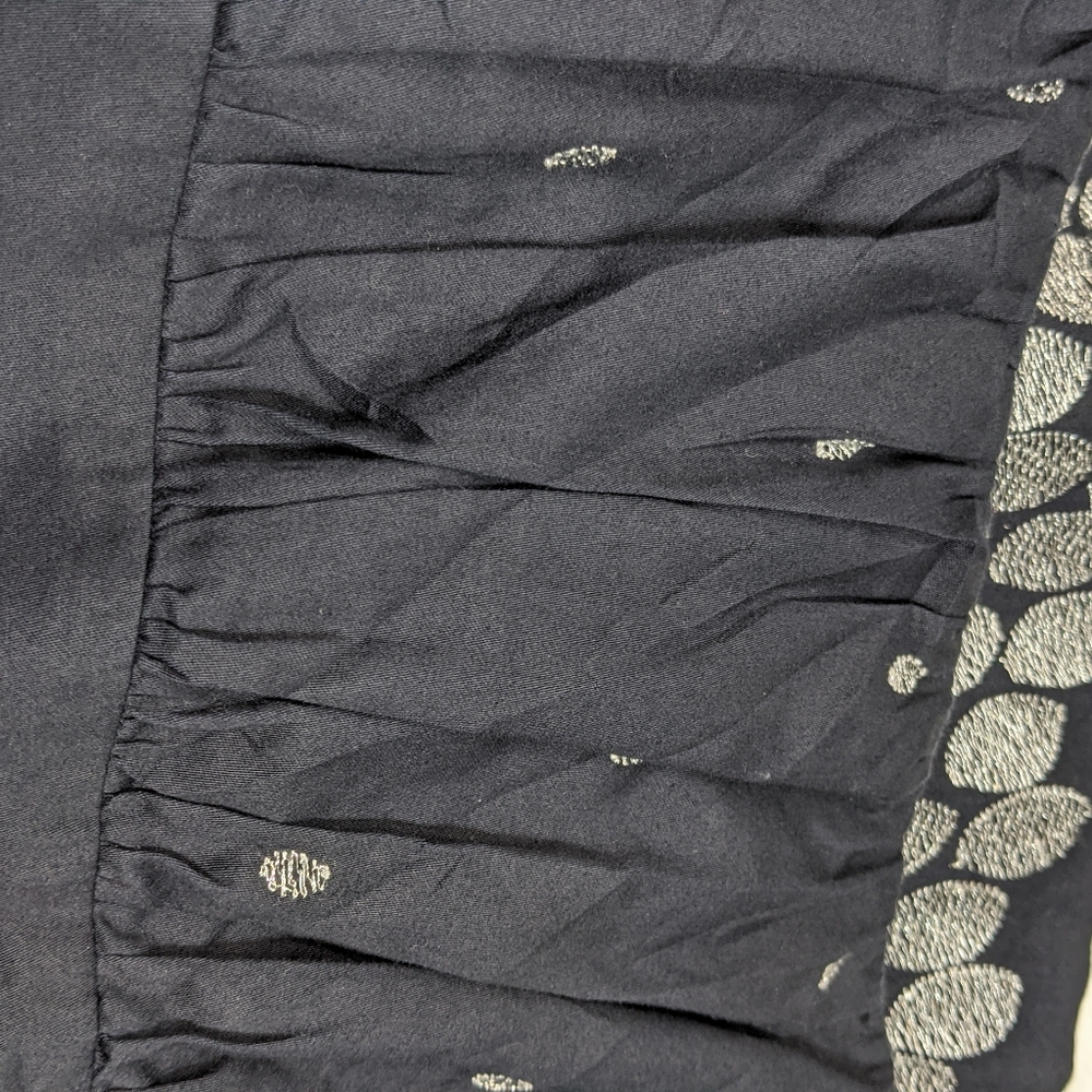 Ann Taylor Navy Silver Metallic Dress 0P Petite - Picture 7 of 7